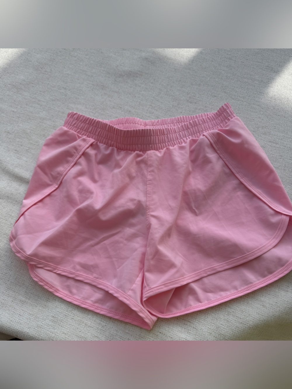 All in Motion girl's Pink Athletic Shorts - Lightweight Comfort size L(10-11)